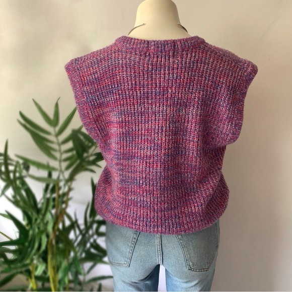 v i n t a g e :: Rave Oversized Slouchy Knit Sweater Vest - Picture 7 of 12